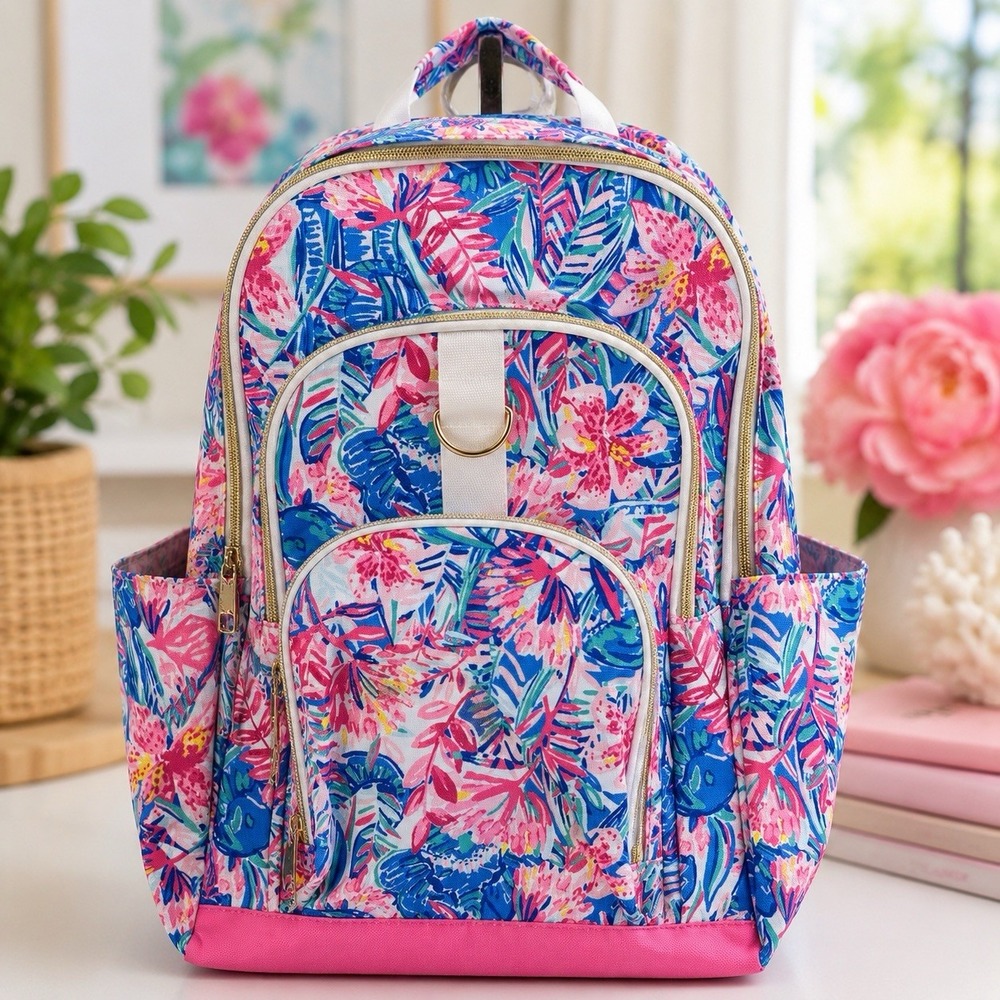 Lilly Pulitzer Pottery Barn Teen Recycled Gear Up Backpack In Bennet Blue